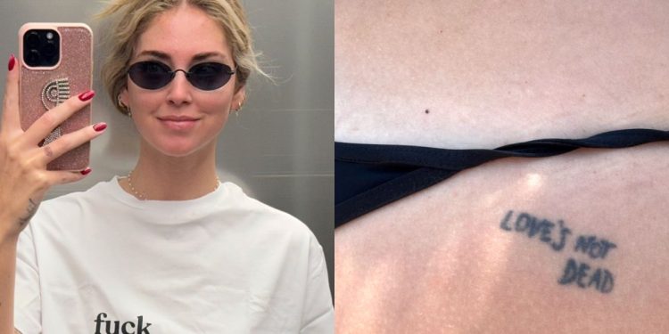 Chiara Ferragni nuovo tatuaggio nelle storie Instagram