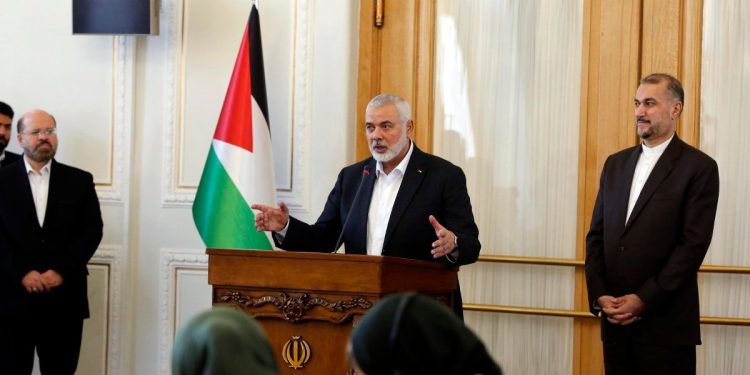 Capo di Hamas Ismail Haniyeh in Iran