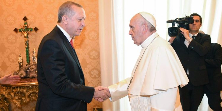 Erdogan con Papa Francesco