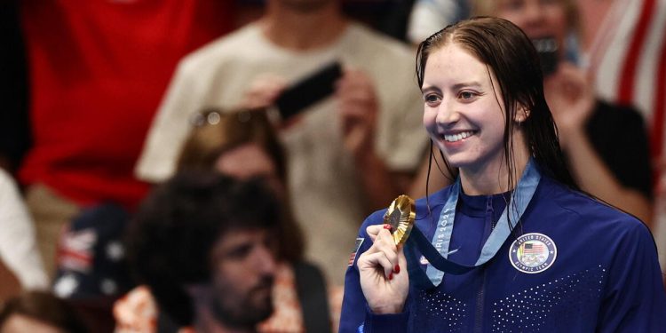 Kate Douglass, grande protagonista alle Olimpiadi 2024 Parigi (Foto ANSA)