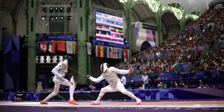 Tommaso Marini alle Olimpiadi 2024 Parigi (Foto ANSA)