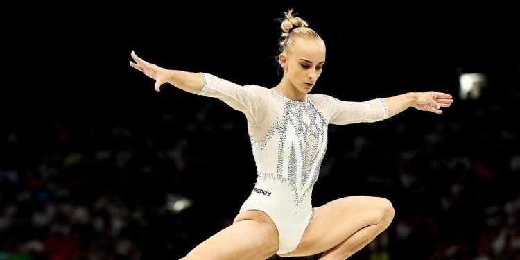 Alice D'Amato, medaglia d'oro nella trave alle Olimpiadi Parigi 2024 (Foto ANSA)