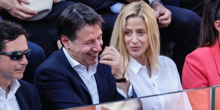 Giuseppe Conte e Olivia Paladino