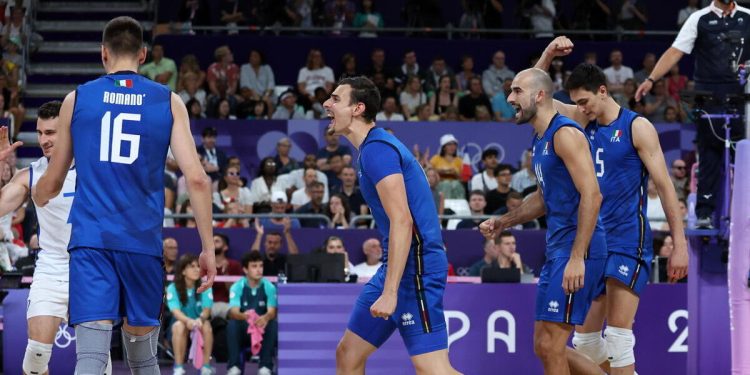 L'Italia del volley maschile alle Olimpiadi Parigi 2024 (Foto ANSA)