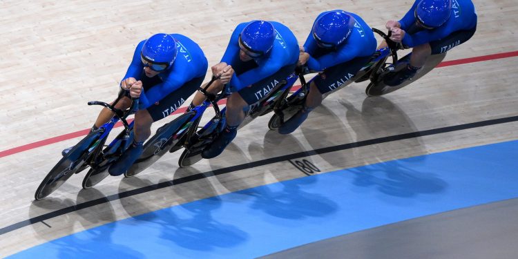 Italia inseguimento a squadre ciclismo