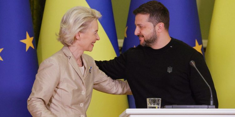 Von der Leyen con Zelensky