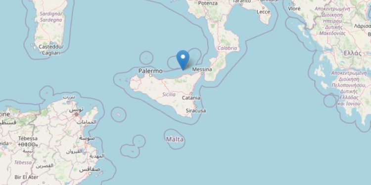 Terremoto oggi a Messina, Ingv