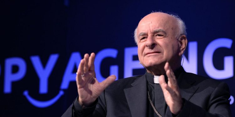 Mons. Vincenzo Paglia, presidente della Pontificia Accademia per la Vita (Ansa)