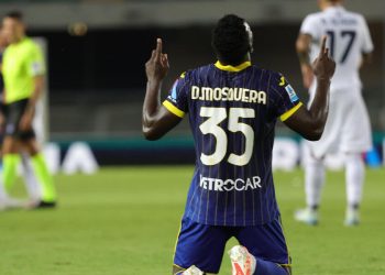 Video Verona Venezia - Daniel Mosquera, doppietta all'esordio con il Verona (Foto ANSA)