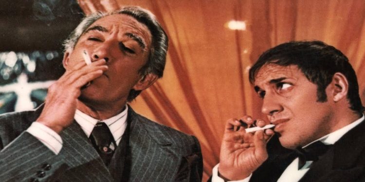 Anthony Quinn e Adriano Celentano nel film del pomeriggio di Rete 4 (Foto Web)