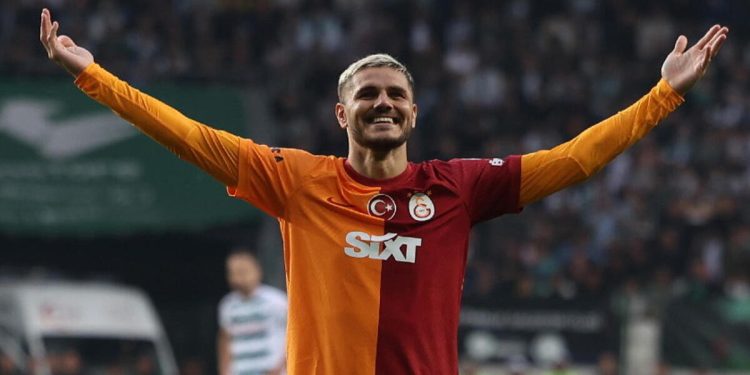 Mauro Icardi, attaccante del Galatasaray (Foto ANSA)