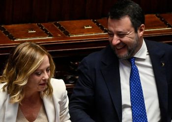 Meloni e Salvini in Parlamento