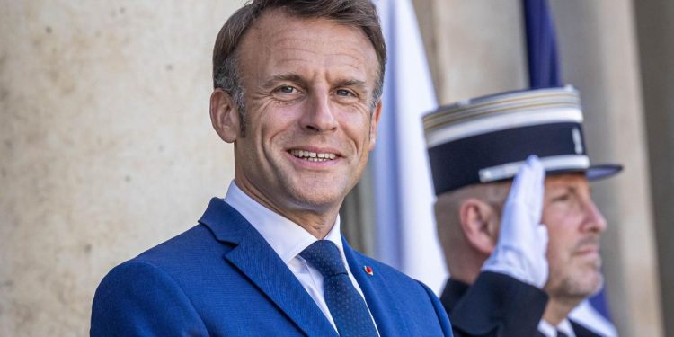 Il presidente francese Emmanuel Macron (Ansa)