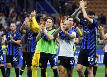 L'Inter esulta in Serie A (Foto ANSA)