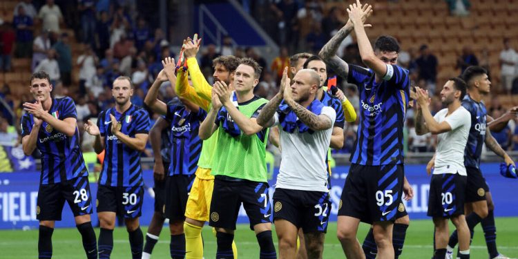 L'Inter esulta in Serie A (Foto ANSA)