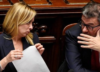 Giorgia Meloni, presidente del Consiglio, con Giancarlo Giorgetti, ministro dell'Economia (Ansa)