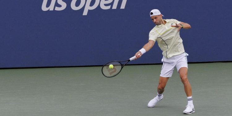 Grigor Dimitrov avanza agli Us Open 2024 (Foto ANSA)