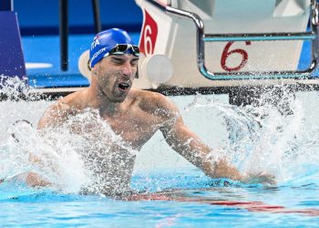 Stefano Raimondi alle Paralimpiadi Parigi 2024 (Foto ANSA)