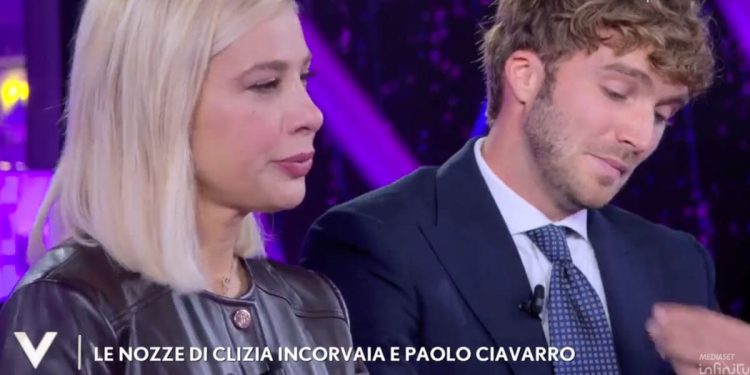 Clizia Incorvaia e Paolo Ciavarro a Verissimo