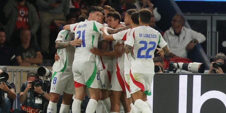 L'Italia esulta per la vittoria in Francia (Foto ANSA)