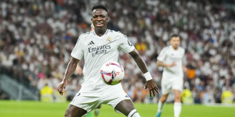 Vinicius Junior con il Real Madrid (Foto ANSA)