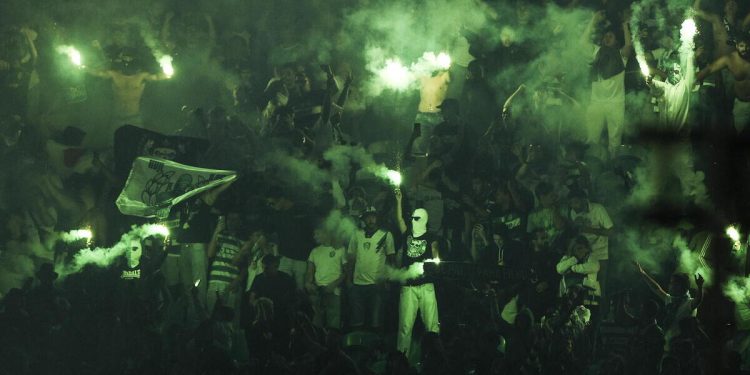 I tifosi dello Sporting Lisbona (Foto ANSA)