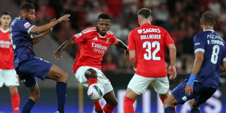 Luis Florentino con il Benfica (Foto ANSA)