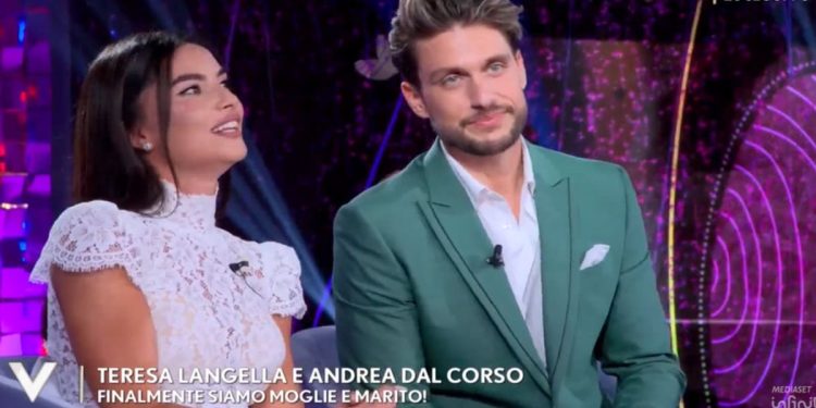 Teresa Langella e Andrea Dal Corso a Verissimo