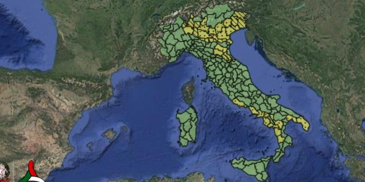 Allerta meteo oggi