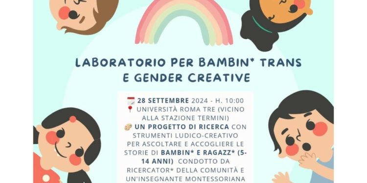 Laboratorio per bambini gender a Roma Tre