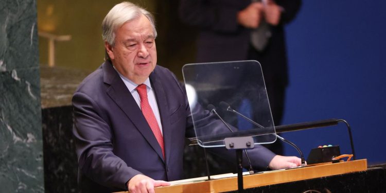 Il segretario generale dell'Onu Antonio Guterres (Ansa)