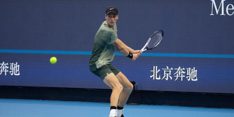 Jannik Sinner al China Open 2024 (Foto ANSA)