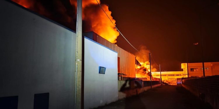 Incendio Chieti Scalo