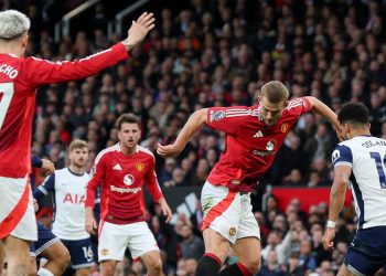 Matthijs De Ligt con il Manchester United (Foto ANSA)