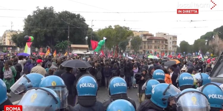 Manifestazione pro Palestina Roma