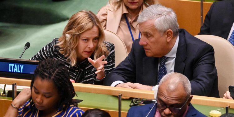 Meloni e Tajani all'ONU