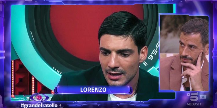 Lorenzo e Iago al Grande Fratello 2024 (Foto: screenshot tv)