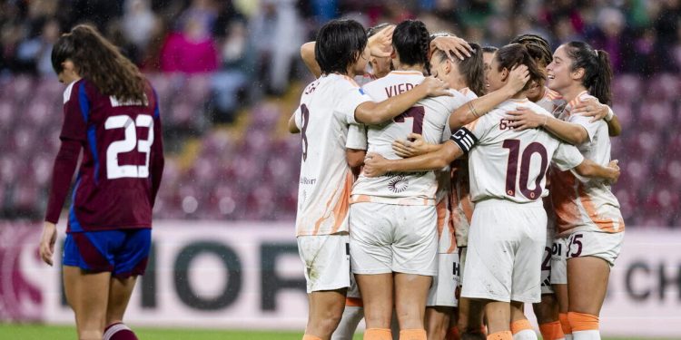 La Roma donne esulta in Champions League (Foto ANSA)