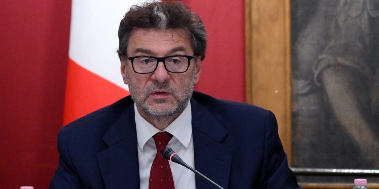 Giancarlo Giorgetti, Ministro dell'Economia presenta il Piano Strutturale di Bilancio in Parlamento (ANSA 2024, Ettore Ferrari)