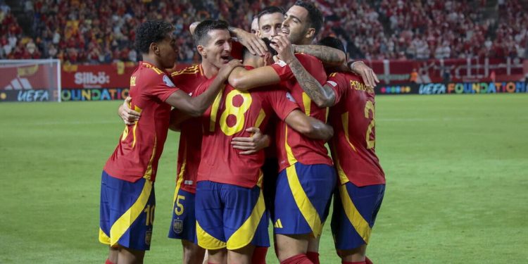 La Spagna esulta in Nations League (Foto ANSA)