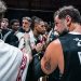 Video Virtus Bologna Zalgiris - La Virtus Bologna festeggia una vittoria (da facebook.com/VirtusSegafredoBologna)