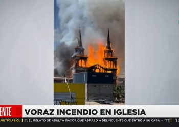 Incendio in Cile, screen da Youtube