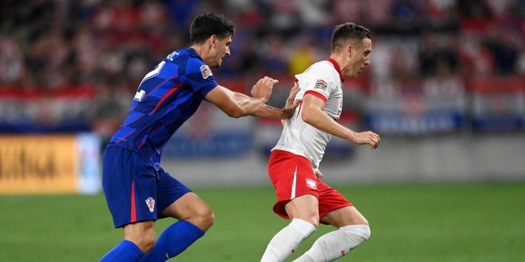 Un momento di Croazia Polonia di Nations League (Foto ANSA)