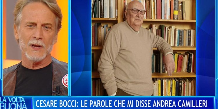 Cesare Bocci e Andrea Camilleri a La volta buona