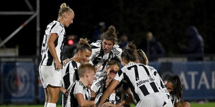 L'esultanza della Juventus donne (dal profilo Facebook di Valentina Bergamaschi)