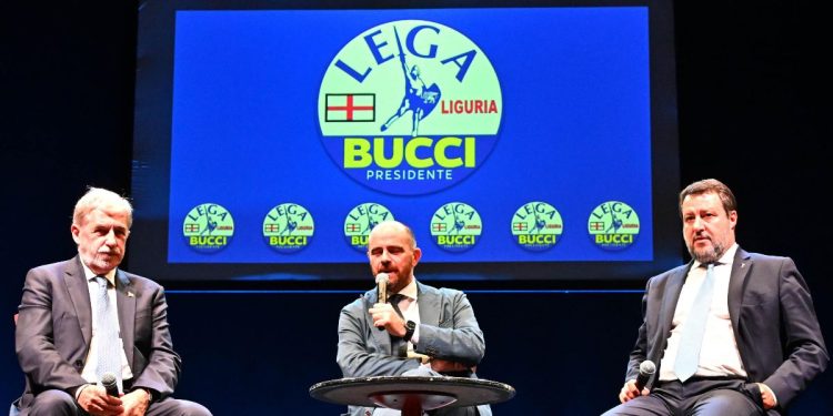 Salvini con Bucci, Lega Liguria