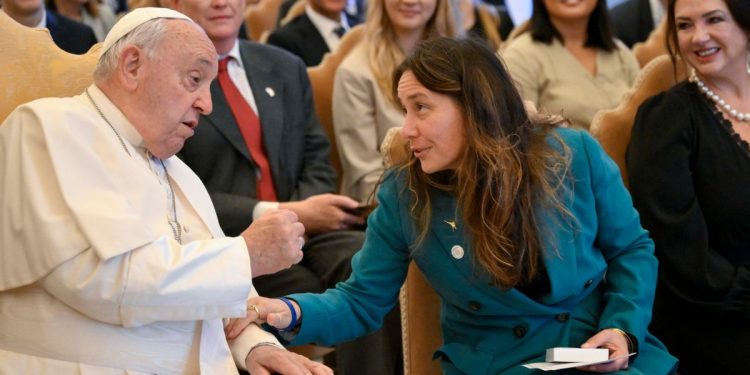 Ministro Locatelli con Papa Francesco