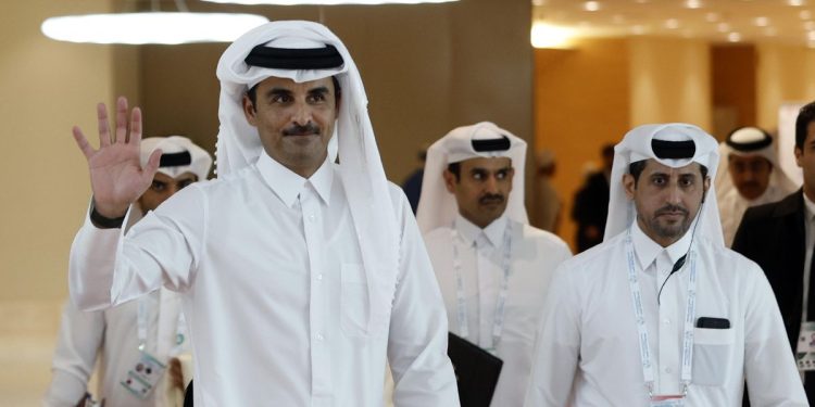 Lo sceicco Tamim bin Hamad Al Thani, emiro del Qatar (s.) (Ansa)