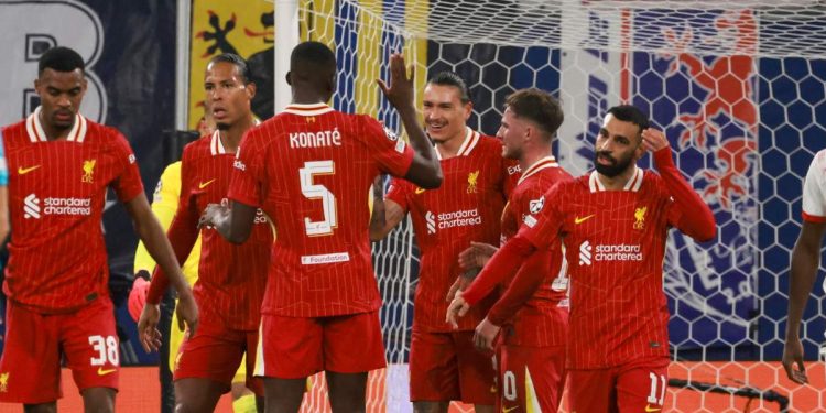 Vittoria del Liverpool in Champions (Ansa Foto)