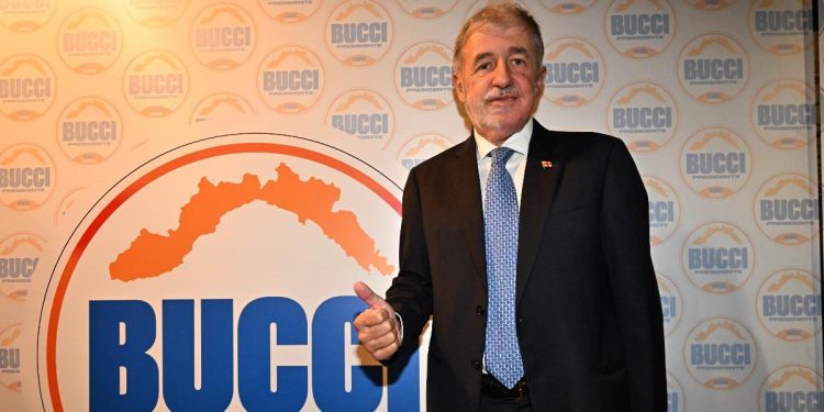 Bucci, Vince Liguria